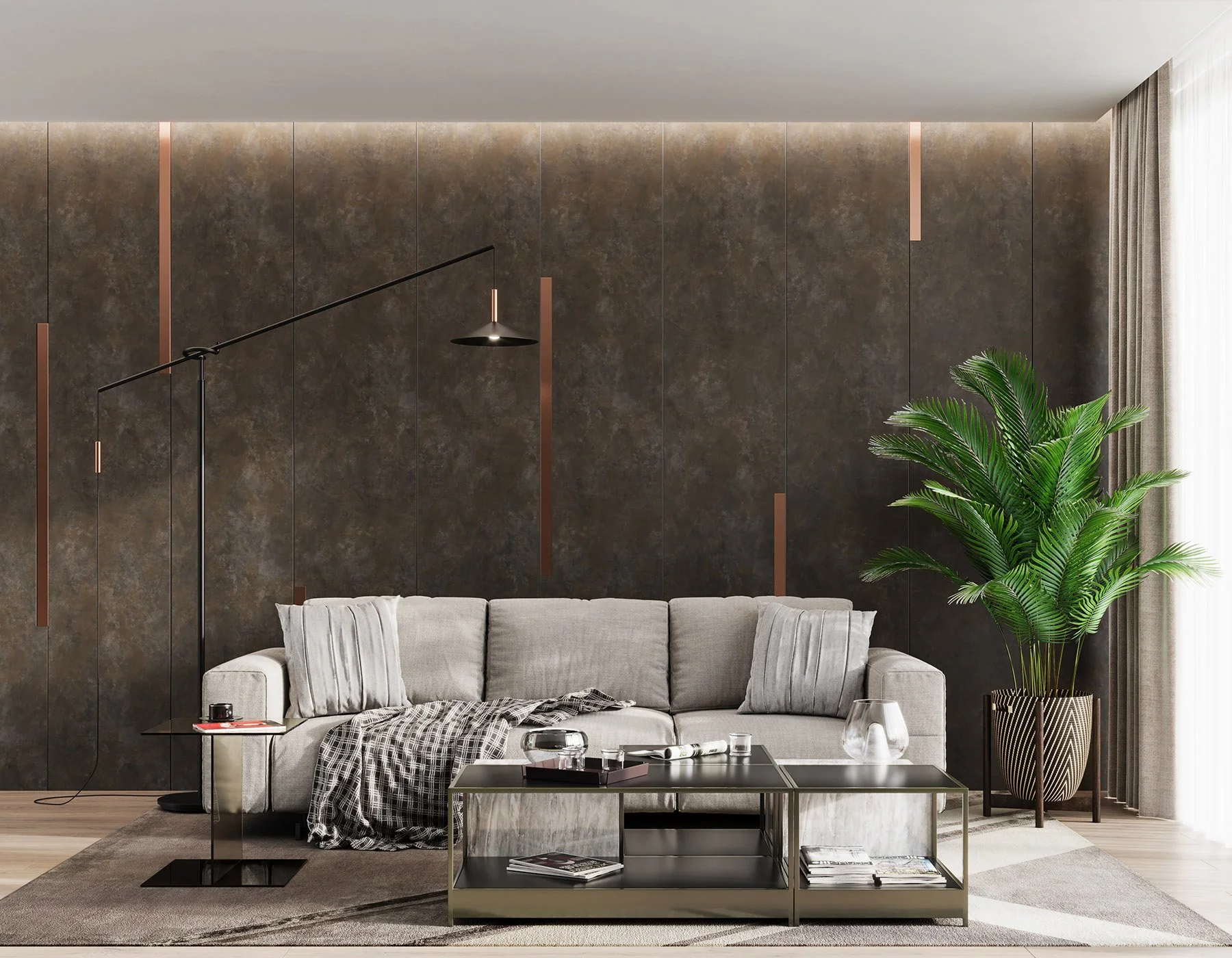 プロクーン Melamine Faced Particle Board - K693 Bronze Granada | WOODca